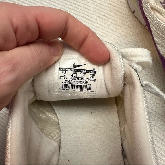 Nike Victoria Sneakers Womens Size 7 Purple White Nike Style 525322-102 - Picture 6 of 6